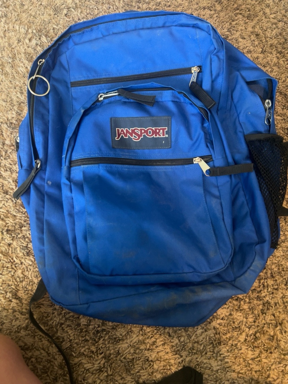 JanSport Big Student Backpack Blue Large 17” School Laptop Bag JS0TDT